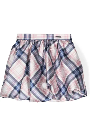 MONNALISA Checked puffball skirt