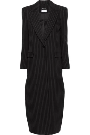 Patrizia Pepe Pinstripe flannel maxi coat