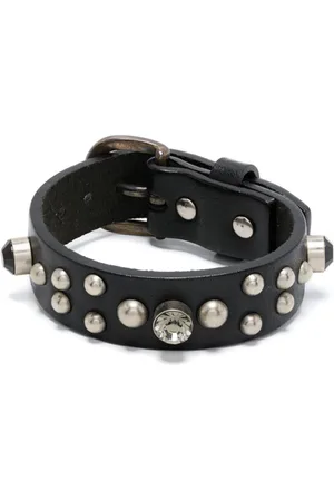 YOHJI YAMAMOTO Stud-embellished leather bracelet