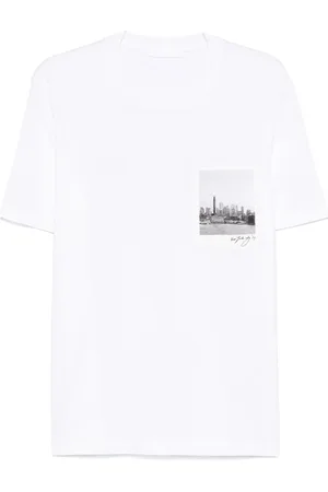 Helmut Lang Skyline Postcard T-shirt