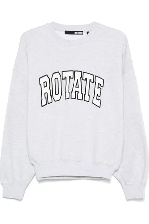 ROTATE Embroidered-logo crew-neck sweatshirt