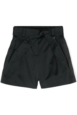 MONNALISA Pleat-detail satin shorts