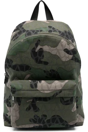 VALENTINO GARAVANI Camouflage canvas backpack