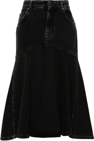 Serafini Bleached midi skirt