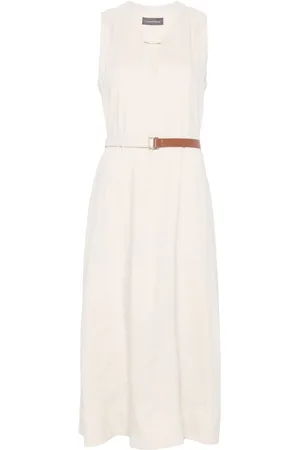 LORENA ANTONIAZZI Belted midi dress