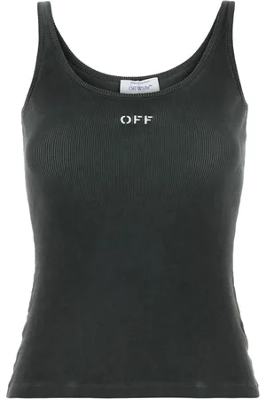 OFF-WHITE Logo-print top