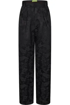 SHANGHAI TANG Jacquard straight trousers