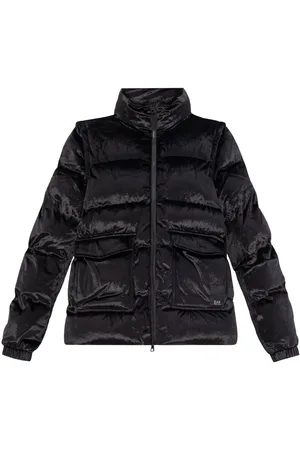 EA7 Logo-appliqué puffer jacket
