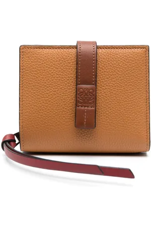 Loewe Trifold grained-leather wallet