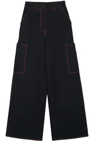 SUNNEI Wide-leg cotton trousers