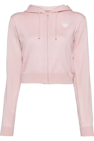 Chocoolate Logo-embroidered cropped hoodie