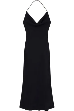 Stella McCartney Crystal-embellished halterneck dress