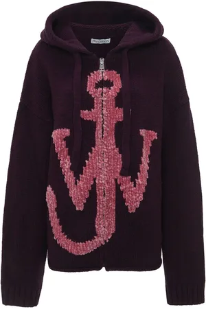 J.W.Anderson Anchor-logo zip hoodie