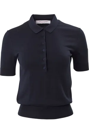 Carolina Herrera Silk-cotton knitted polo shirt