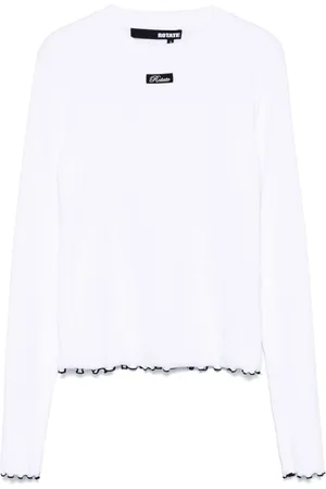 ROTATE Ribbed long-sleeve T-shirt