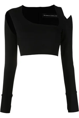 Gloria Coelho Cut-out detailed crop top