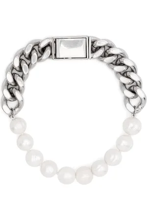 Jil Sander Curb-chain pearl-detail bracelet