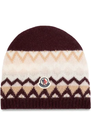 Moncler Intarsia-knit logo-appliqué beanie