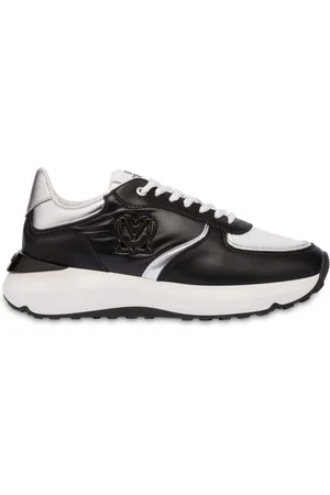 Moschino Logo-appliqué lace-up sneakers