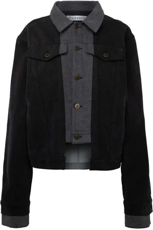J.W.Anderson Logo-appliqué layered denim jacket