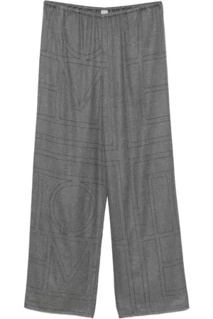 Totême Monogram flannel trousers