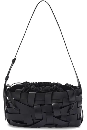 Jil Sander Interwoven-design leather clutch bag