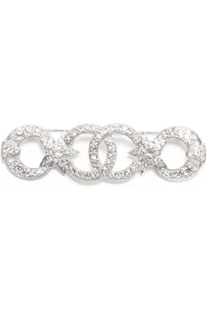 CHANEL 2020 CC rhinestone brooch