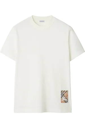 Burberry Check-patch cotton T-shirt