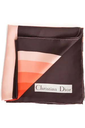 Dior 1970s logo-print scarf
