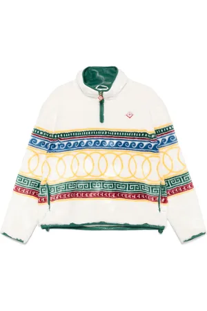 Casablanca Jacquard faux-fur sweater