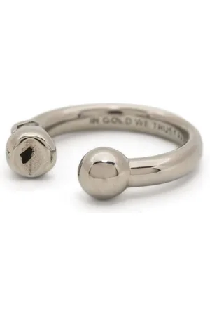 In Gold We Trust Open-cuff ring
