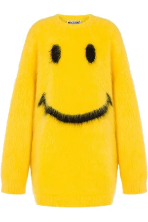 Moschino Intarsia-knit virgin wool-mohair blend dress