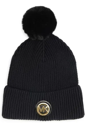 Michael Kors Logo-plaque cotton-blend beanie