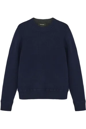 YVES SALOMON Two-tone reversible knit jumper