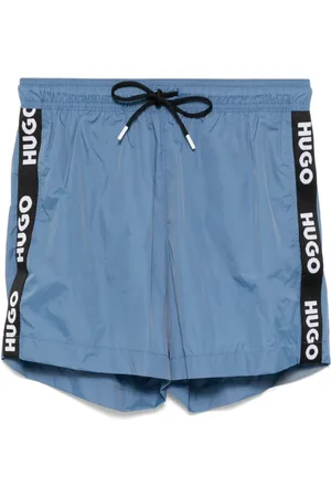 HUGO BOSS Logo trim swim shorts