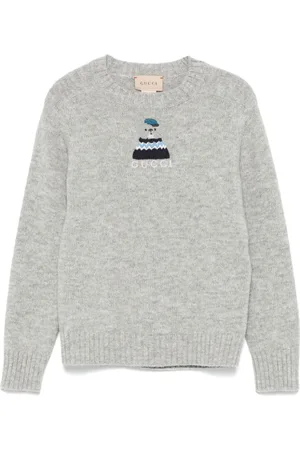 Gucci Dog-embroidered sweater