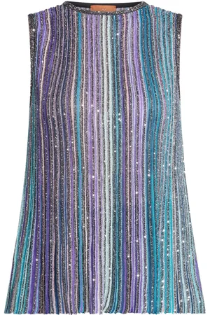 Missoni Sequinned pleated top