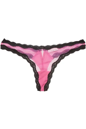 FLEUR DU MAL Sheer tulle thong