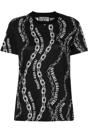 VERSACE Chain Couture-print T-shirt