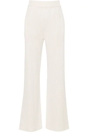 ELEVENTY Chunky-ribbed trousers