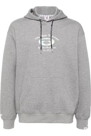 A Bathing Ape Logo-print drawstring-fastening hoodie