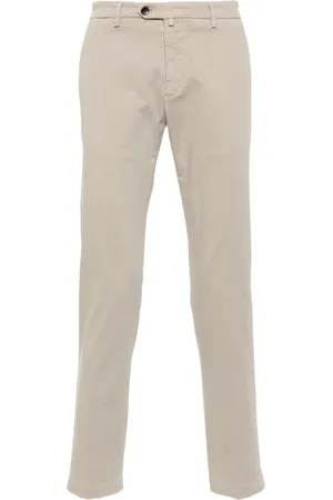 BRIGLIA Cotton chino trousers