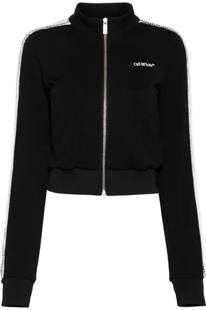 OFF-WHITE Lace logo-print track jacket