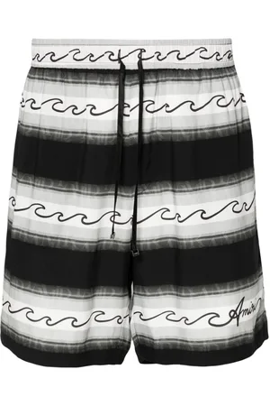 AMIRI Wave Baja striped shorts