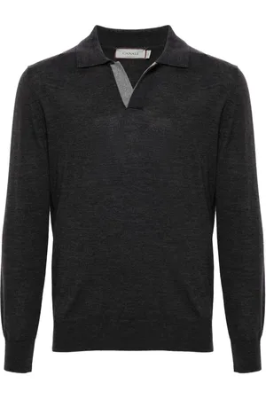 CANALI Merino wool polo shirt