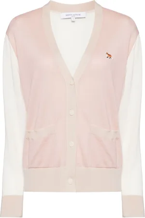 Maison Kitsuné Embroidered logo cardigans