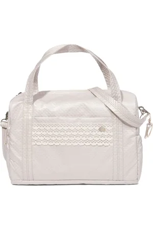 PAZ RODRIGUEZ Crochet-trim cotton changing bag