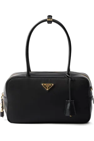 Prada Medium re-nylon and leather tote bag