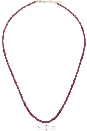 JIA JIA 14kt yellow Arizona ruby and quartz necklace