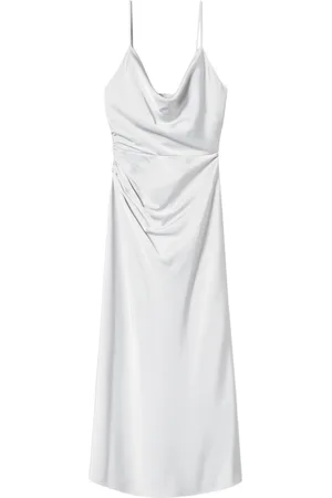 Twin-Set Satin-weave midi dress
